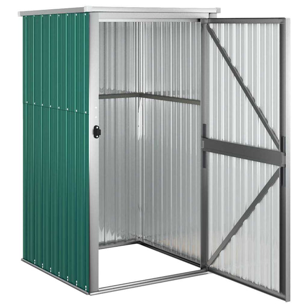 vidaXL Garden Shed Green 88x89x161 cm Galvanized Steel
