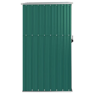 vidaXL Garden Shed Green 88x89x161 cm Galvanized Steel