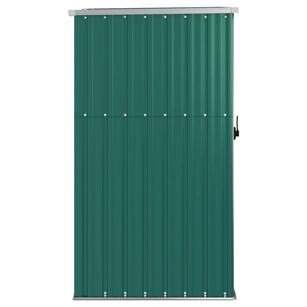 vidaXL Garden Shed Green 88x89x161 cm Galvanized Steel