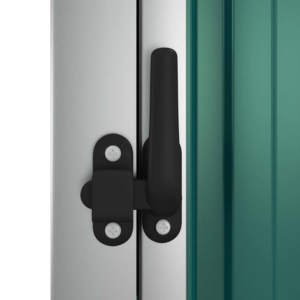 vidaXL Garden Shed Green 88x89x161 cm Galvanized Steel