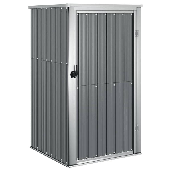 vidaXL Garden Shed Gray 88x89x161 cm Galvanized Steel