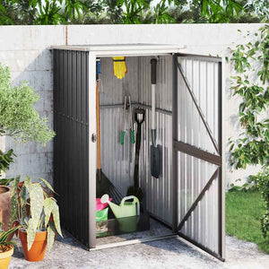 vidaXL Tool Shed Anthracite 88x89x161 cm Galvanised Steel