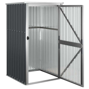 vidaXL Tool Shed Anthracite 88x89x161 cm Galvanised Steel