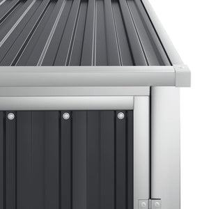 vidaXL Tool Shed Anthracite 88x89x161 cm Galvanised Steel