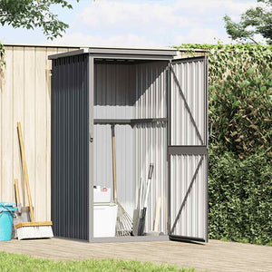 vidaXL Tool Shed Anthracite 88x89x161 cm Galvanised Steel
