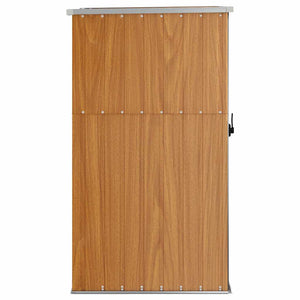 vidaXL Garden Shed Brown 88x89x161 cm Galvanized Steel