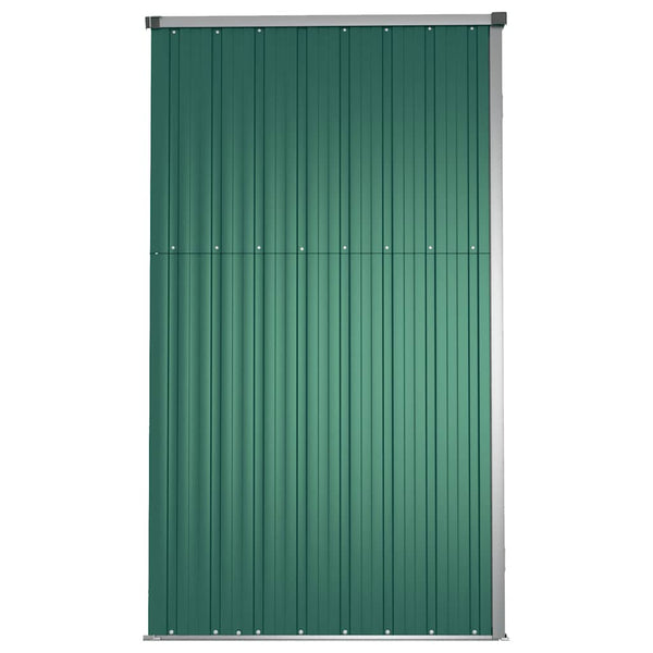 vidaXL Garden Shed Green 161x89x161 cm Galvanized Steel