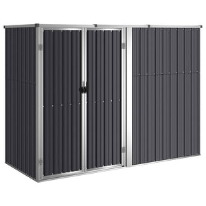 vidaXL Tool Shed Anthracite 225x89x161 cm Galvanized Steel