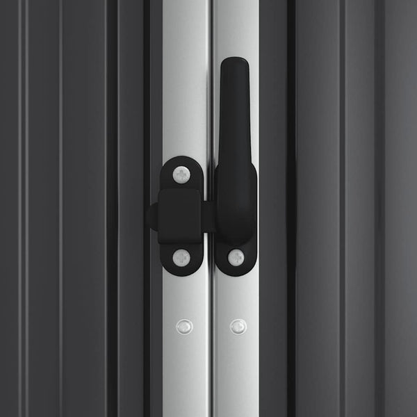 vidaXL Tool Shed Anthracite 225x89x161 cm Galvanized Steel