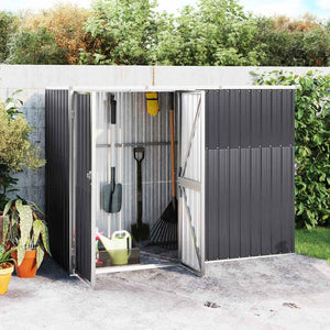 vidaXL Tool Shed Anthracite 225x89x161 cm Galvanized Steel