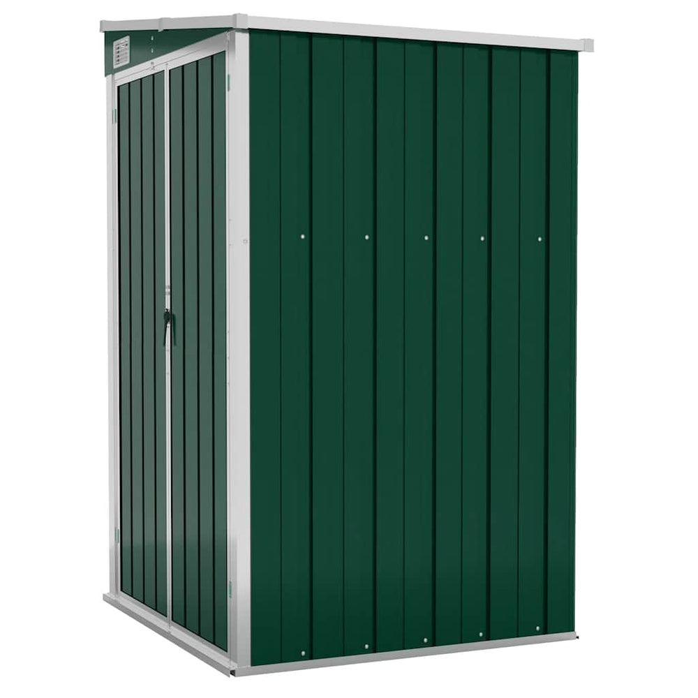 vidaXL Lean-to Shed Green 118x100x178 cm Galvanised Steel