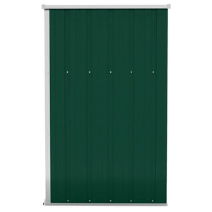 vidaXL Lean-to Shed Green 118x100x178 cm Galvanised Steel