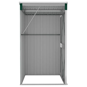 vidaXL Lean-to Shed Green 118x100x178 cm Galvanised Steel
