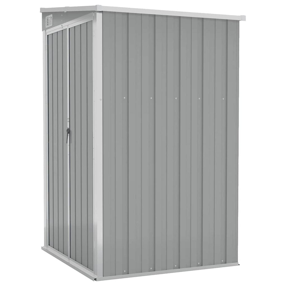 vidaXL Lean-to Shed Grey 118x100x178 cm Galvanized Steel