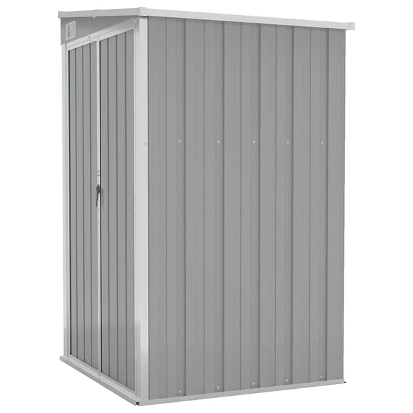 vidaXL Lean-to Shed Grey 118x100x178 cm Galvanized Steel