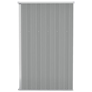 vidaXL Lean-to Shed Grey 118x100x178 cm Galvanized Steel