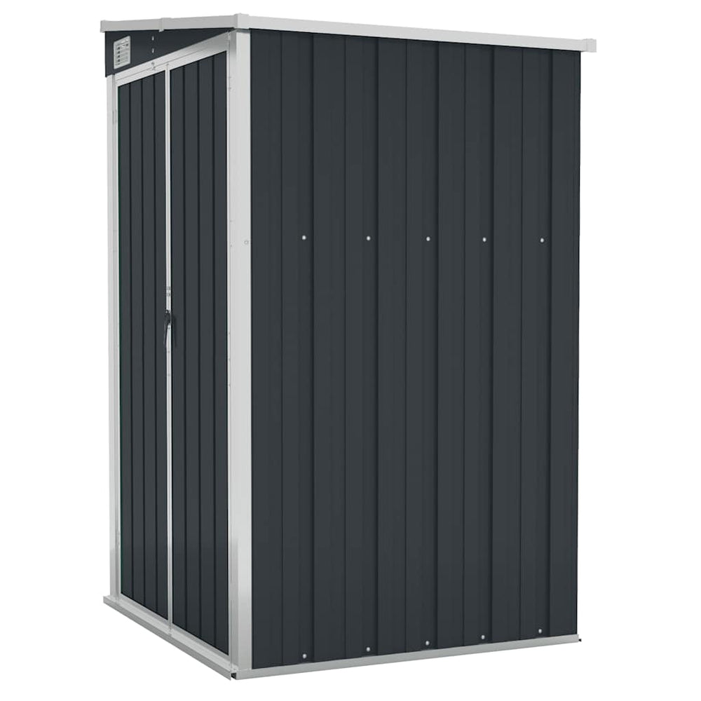 vidaXL Lean-to Shed Anthracite 118x100x178 cm Galvanised Steel