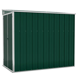 vidaXL Lean-to Shed Green 118x194x178 cm Galvanized Steel