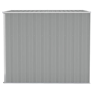 vidaXL Lean-to Shed Grey 118x194x178 cm Galvanised Steel