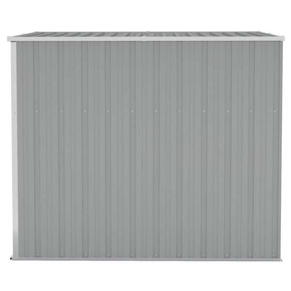 vidaXL Lean-to Shed Grey 118x194x178 cm Galvanised Steel
