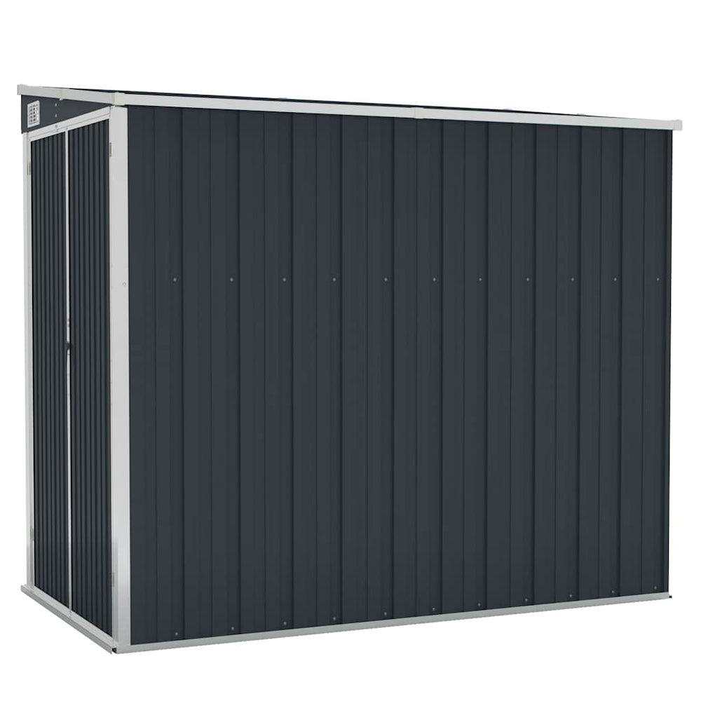 vidaXL Lean-to Shed Anthracite 118x194x178 cm Galvanized Steel