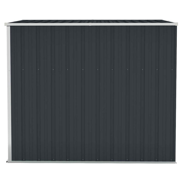 vidaXL Lean-to Shed Anthracite 118x194x178 cm Galvanized Steel