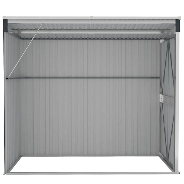 vidaXL Lean-to Shed Anthracite 118x194x178 cm Galvanized Steel