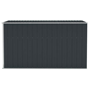 vidaXL Lean-to Shed Anthracite 118x288x178 cm Galvanized Steel