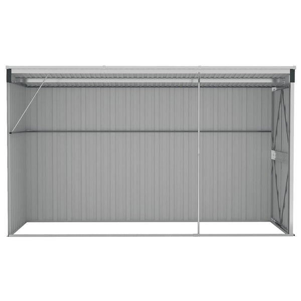 vidaXL Lean-to Shed Anthracite 118x288x178 cm Galvanized Steel