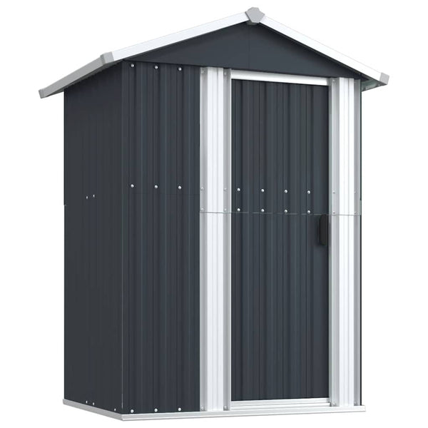 vidaXL Tool Shed Anthracite 126x97.5x177 cm Galvanized Steel