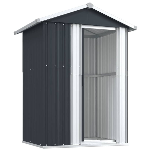 vidaXL Tool Shed Anthracite 126x97.5x177 cm Galvanized Steel