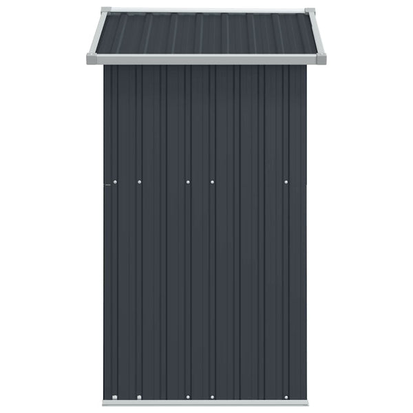 vidaXL Tool Shed Anthracite 126x97.5x177 cm Galvanized Steel