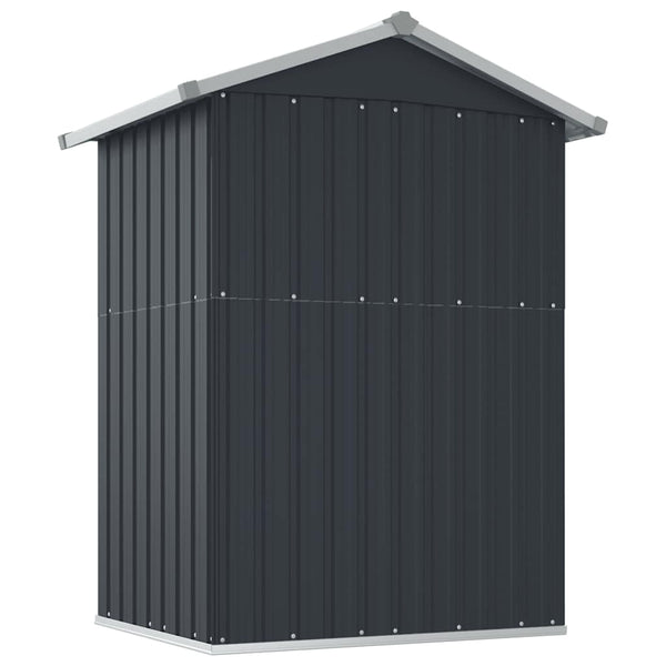 vidaXL Tool Shed Anthracite 126x97.5x177 cm Galvanized Steel