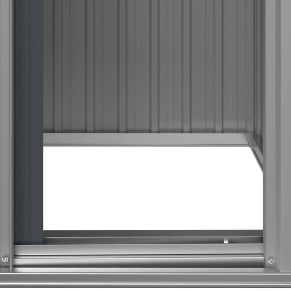 vidaXL Tool Shed Anthracite 126x97.5x177 cm Galvanized Steel