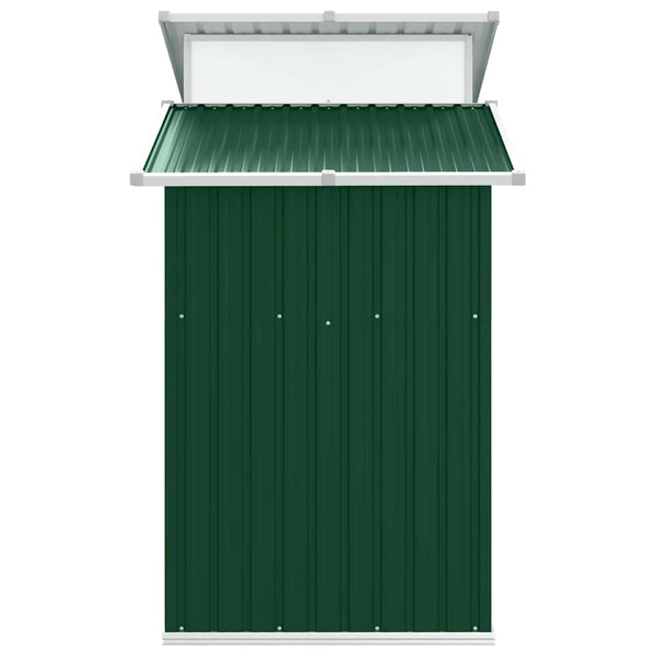 vidaXL Garden Shed Green 270x130x208.5 cm Galvanized Steel
