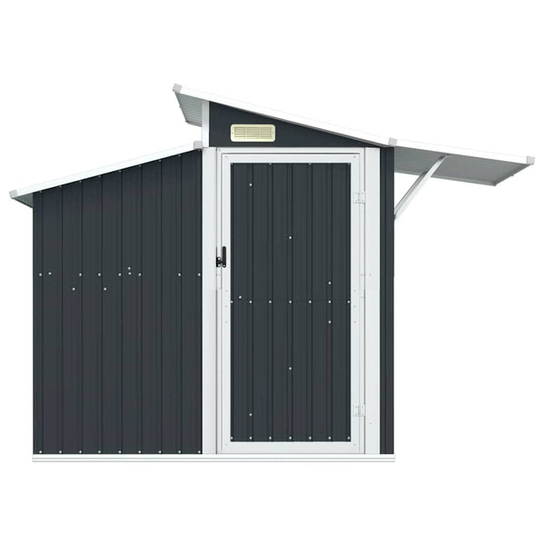 vidaXL Garden Shed Anthracite 270x130x208.5 cm Galvanized Steel