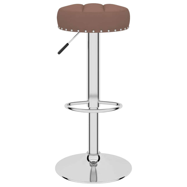 vidaXL Bar Stools 2 pcs Brown Fabric