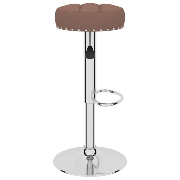 vidaXL Bar Stools 2 pcs Brown Fabric