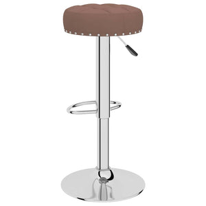 vidaXL Bar Stools 2 pcs Brown Fabric