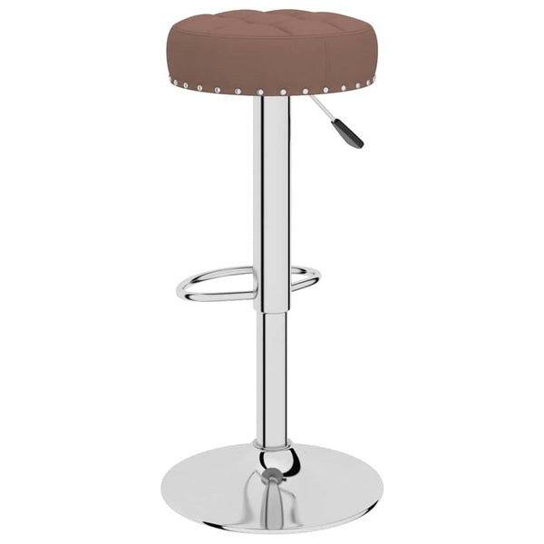 vidaXL Bar Stools 2 pcs Brown Fabric