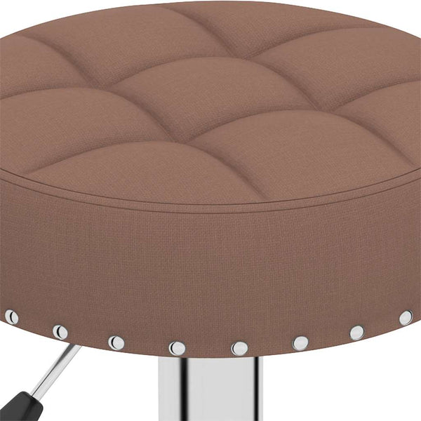vidaXL Bar Stools 2 pcs Brown Fabric