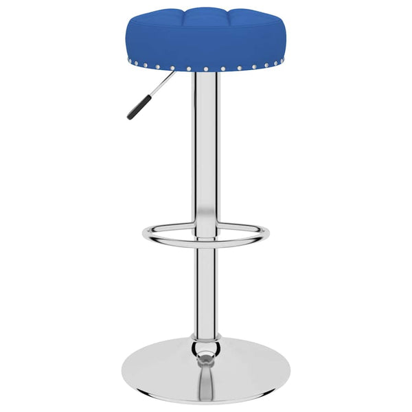 vidaXL Bar Stools 2 pcs Blue Fabric