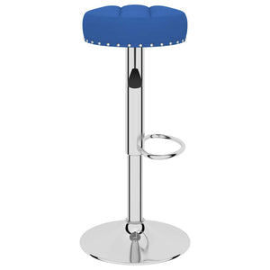 vidaXL Bar Stools 2 pcs Blue Fabric