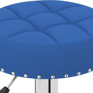 vidaXL Bar Stools 2 pcs Blue Fabric