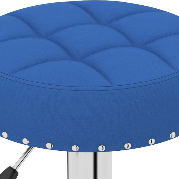vidaXL Bar Stools 2 pcs Blue Fabric