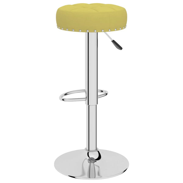 vidaXL Bar Stools 2 pcs Green Fabric