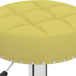 vidaXL Bar Stools 2 pcs Green Fabric