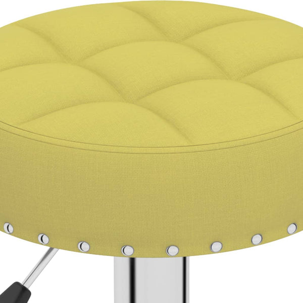 vidaXL Bar Stools 2 pcs Green Fabric