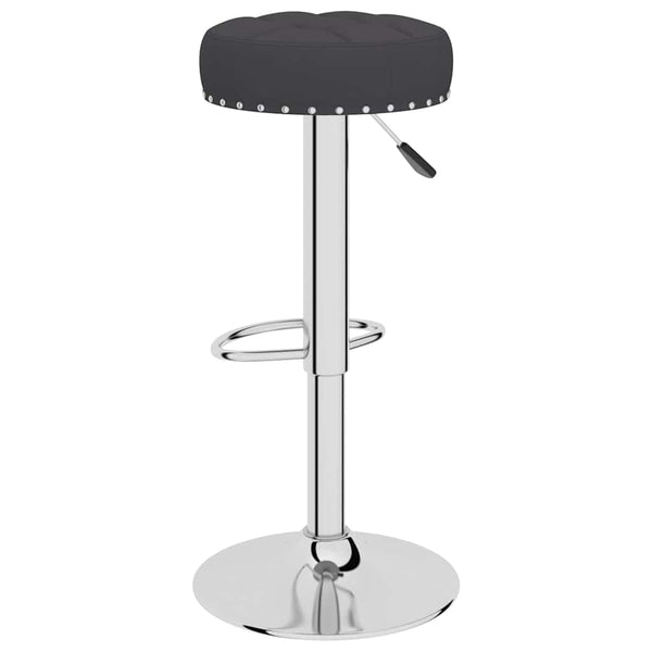 vidaXL Bar Stools 2 pcs Black Fabric
