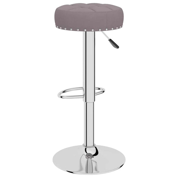 vidaXL Bar Stools 2 pcs Taupe Fabric